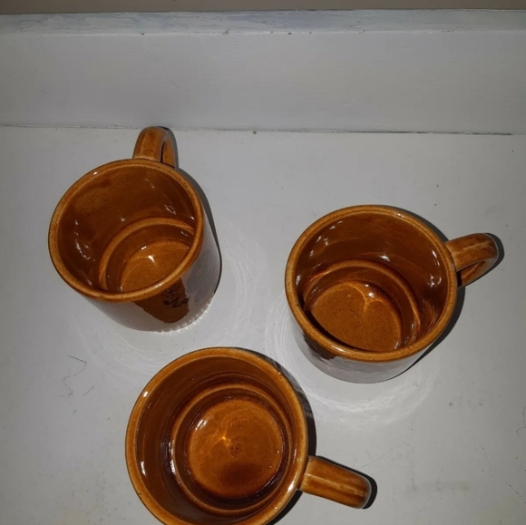 Coffee Cup Mug Lot Japan Pottery Vintage butterfly and flowers design 12'' tall - Picture 3 of 5